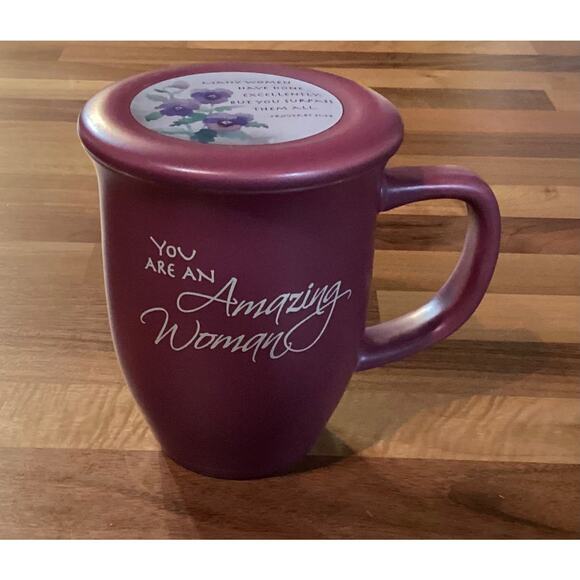Amazing Woman Mug And Coaster/Lid Ceramic Large 14 Ounce Coffee Tea Cup Dusky - Picture 9 of 11